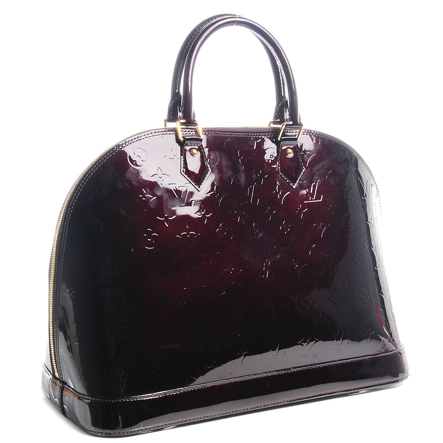 Louis Vuitton Vernis Alma GM Amarante 3 of 7