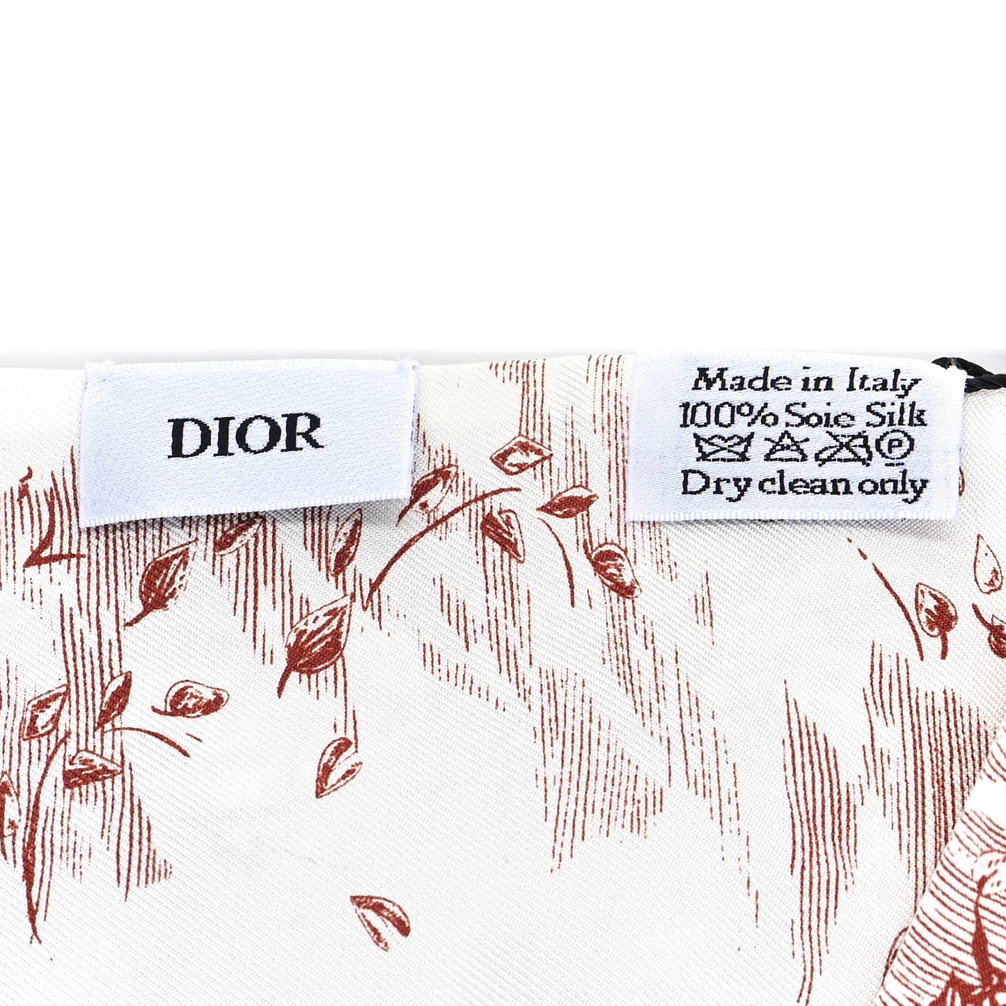 Silk ABCDior A Mitzah Scarf Red