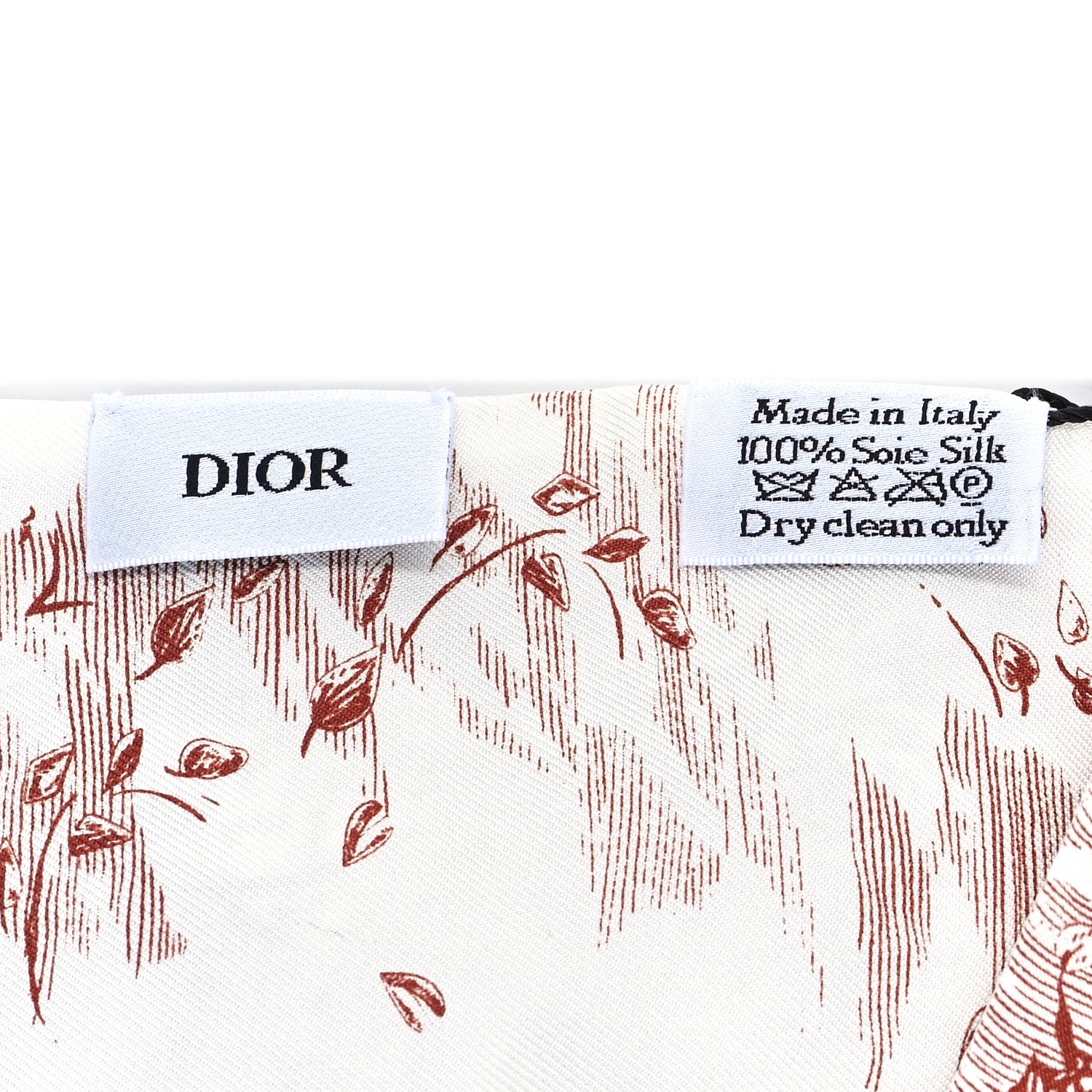 Christian Dior Silk ABCDior A Mitzah Scarf Red 3 of 3