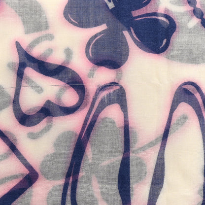 Chanel Silk Icons Scarf Shawl Beige Purple 8 of 9