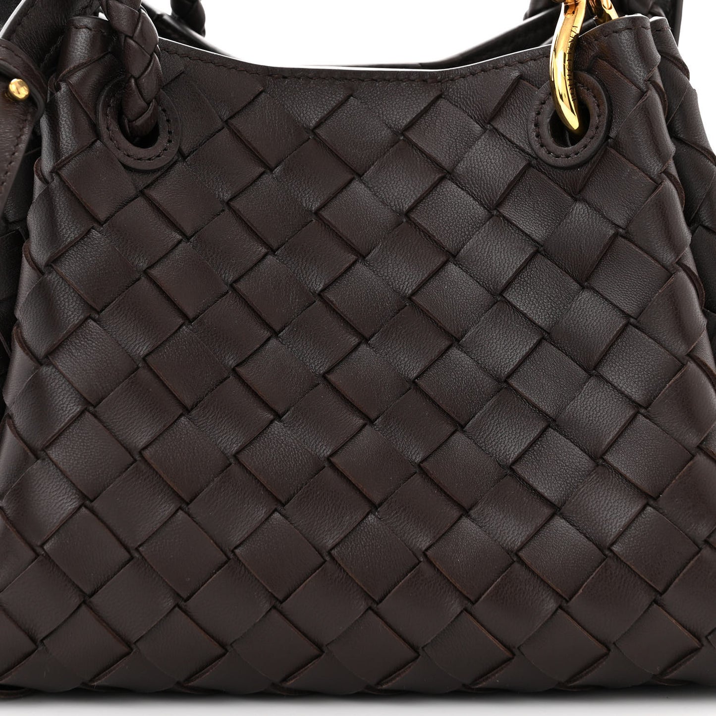 Nappa Intrecciato Small Parachute Shoulder Bag Fondant