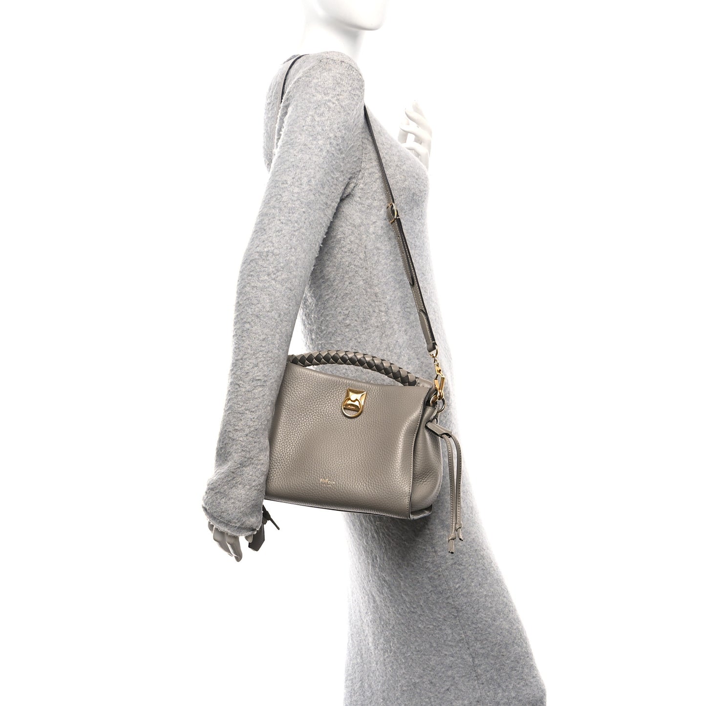 Heavy Grain Small Iris Tote Solid Grey