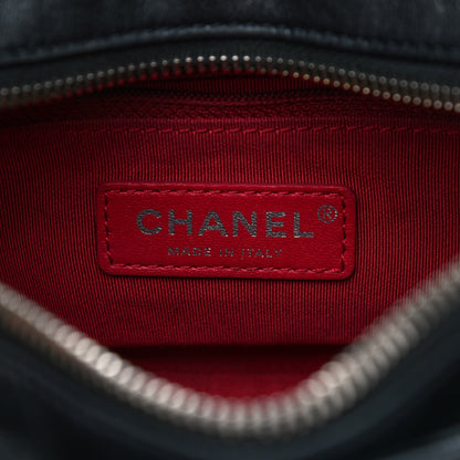 Chanel Aged Calfskin Quilted Small Gabrielle Hobo Black 6 of 11