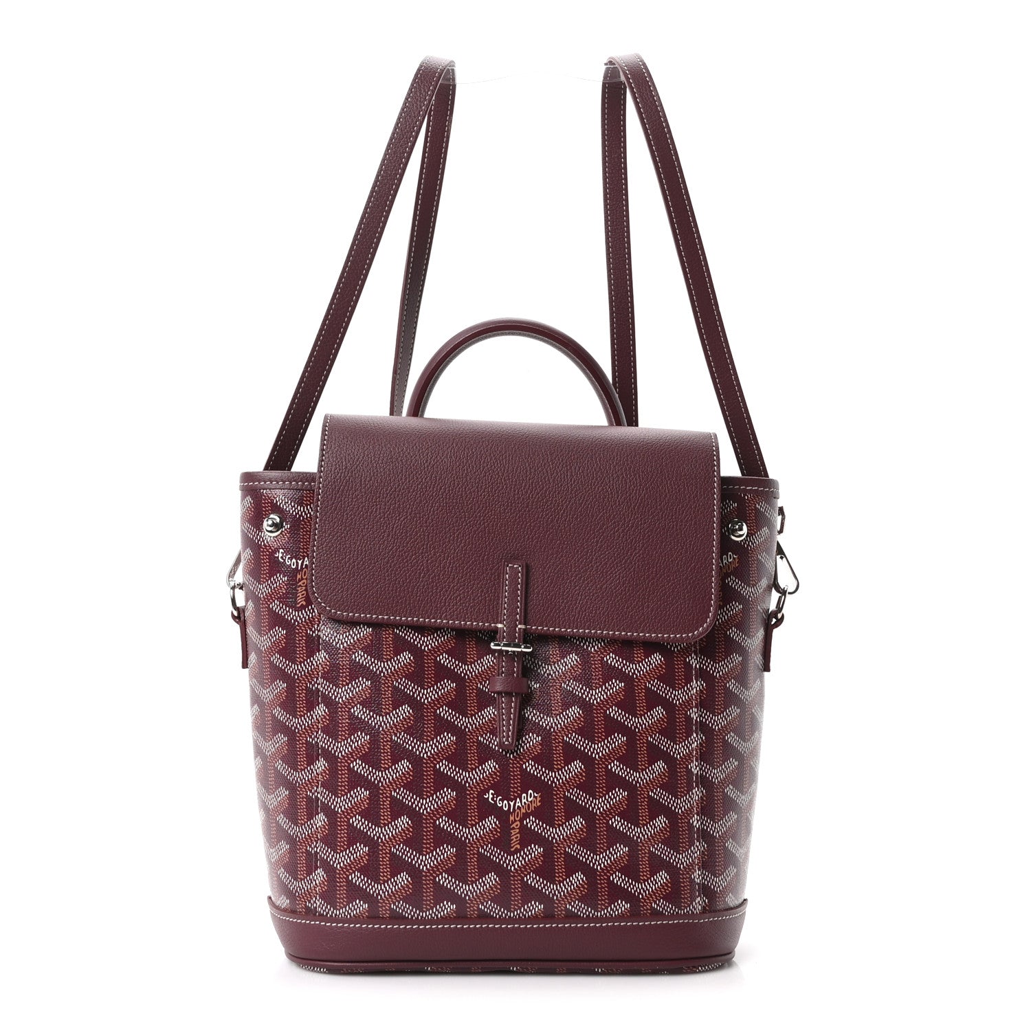 Goyard Goyardine Calfskin Mini Alpin Backpack Bordeaux 1 of 9