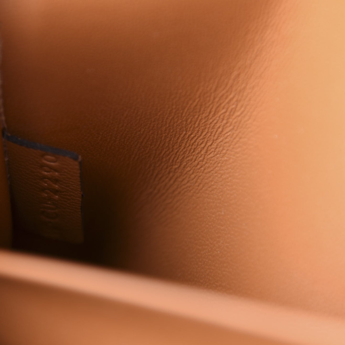Natural Calfskin Triomphe Strap Bag Tan