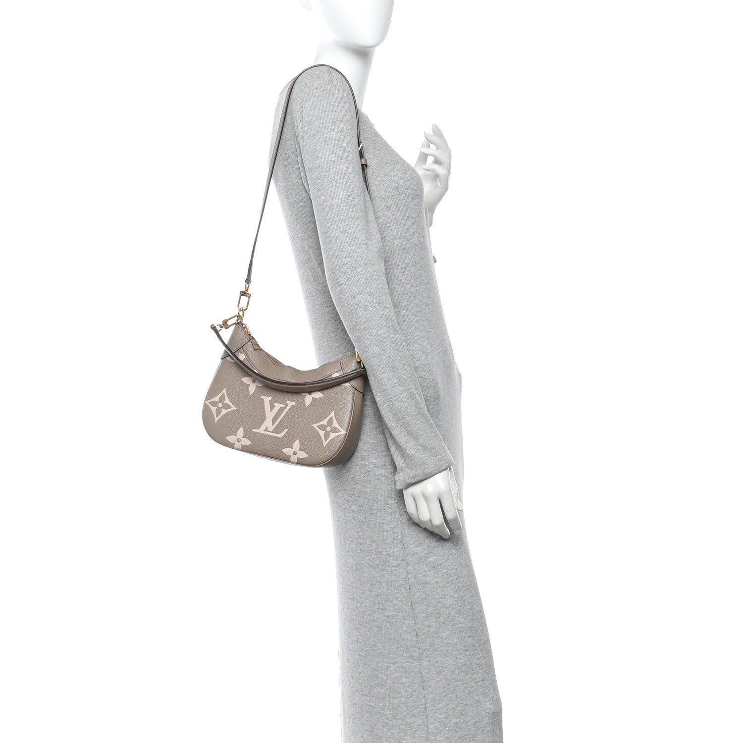 Louis Vuitton Empreinte Monogram Giant Bagatelle NM Tourterelle Creme 2 of 11