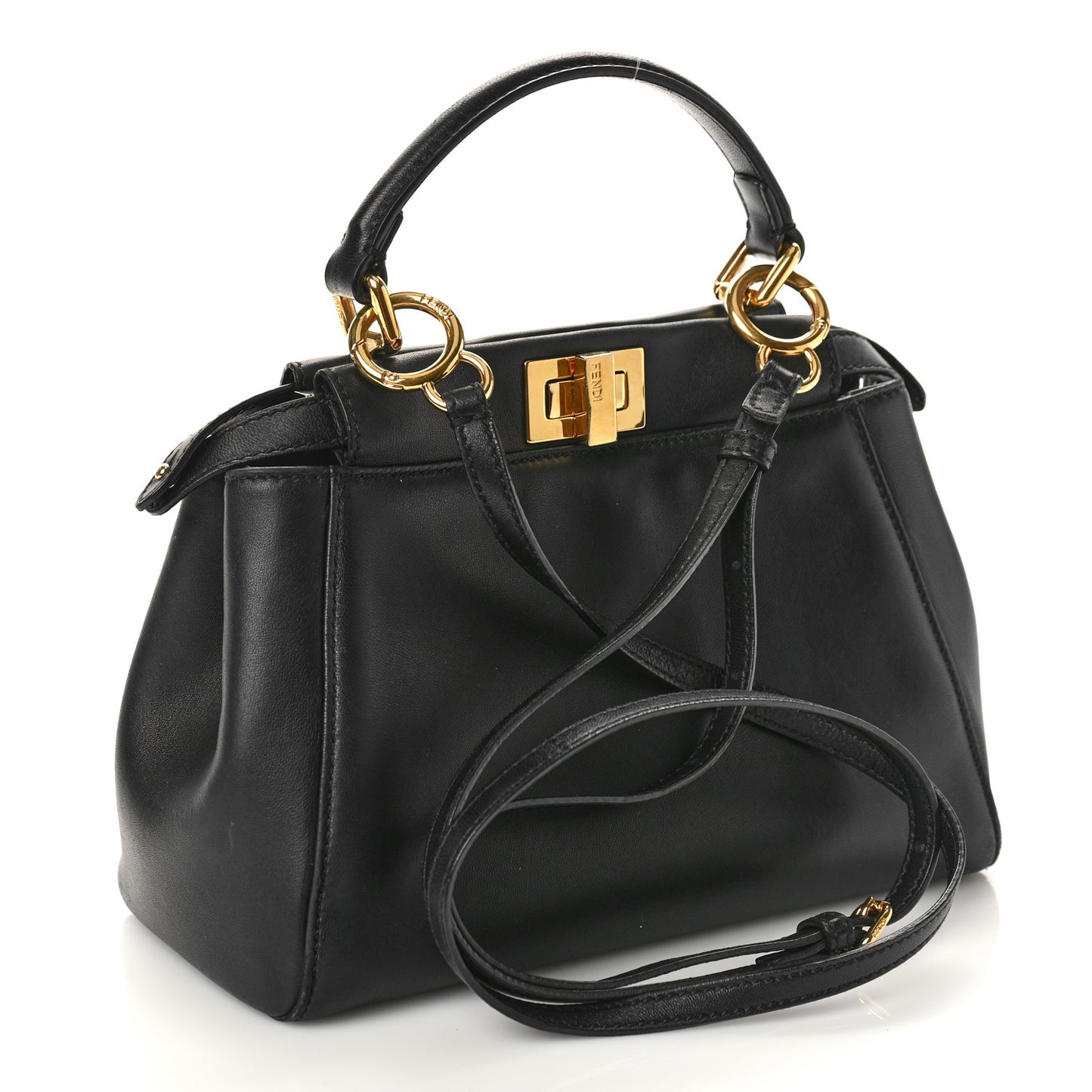 Nappa Mini Peekaboo Iconic Satchel Black