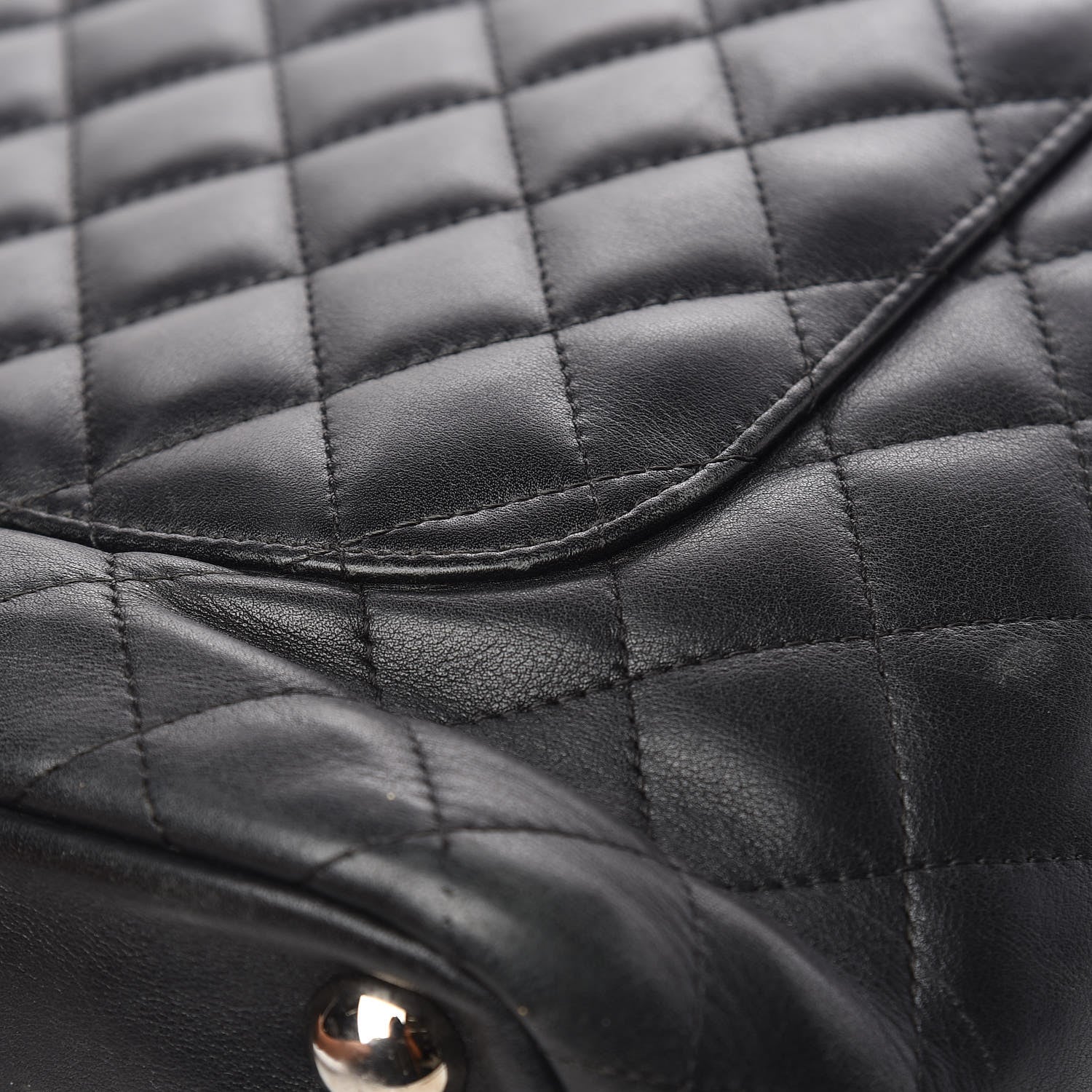 Chanel Calfskin Quilted Large Cambon Tote Black 16 of 18