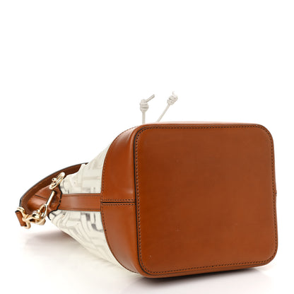 Fendi TPU FF Vitello Aura F is Fendi Grande Mon Tresor Bucket Bag White Cuoio 4 of 21