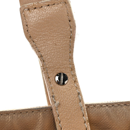 Chanel Metallic Coated Canvas Quilted Small Paris Biarritz Tote Gold 18 of 22