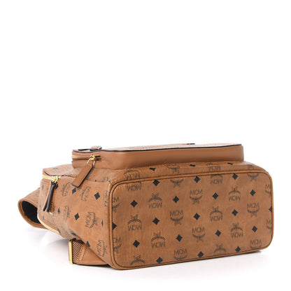 MCM Visetos Mens Medium Stark Backpack Cognac 3 of 7