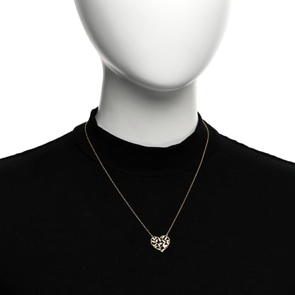 Tiffany 18K Rose Gold Paloma Picasso Olive Leaf Heart Pendant Necklace 2 of 4