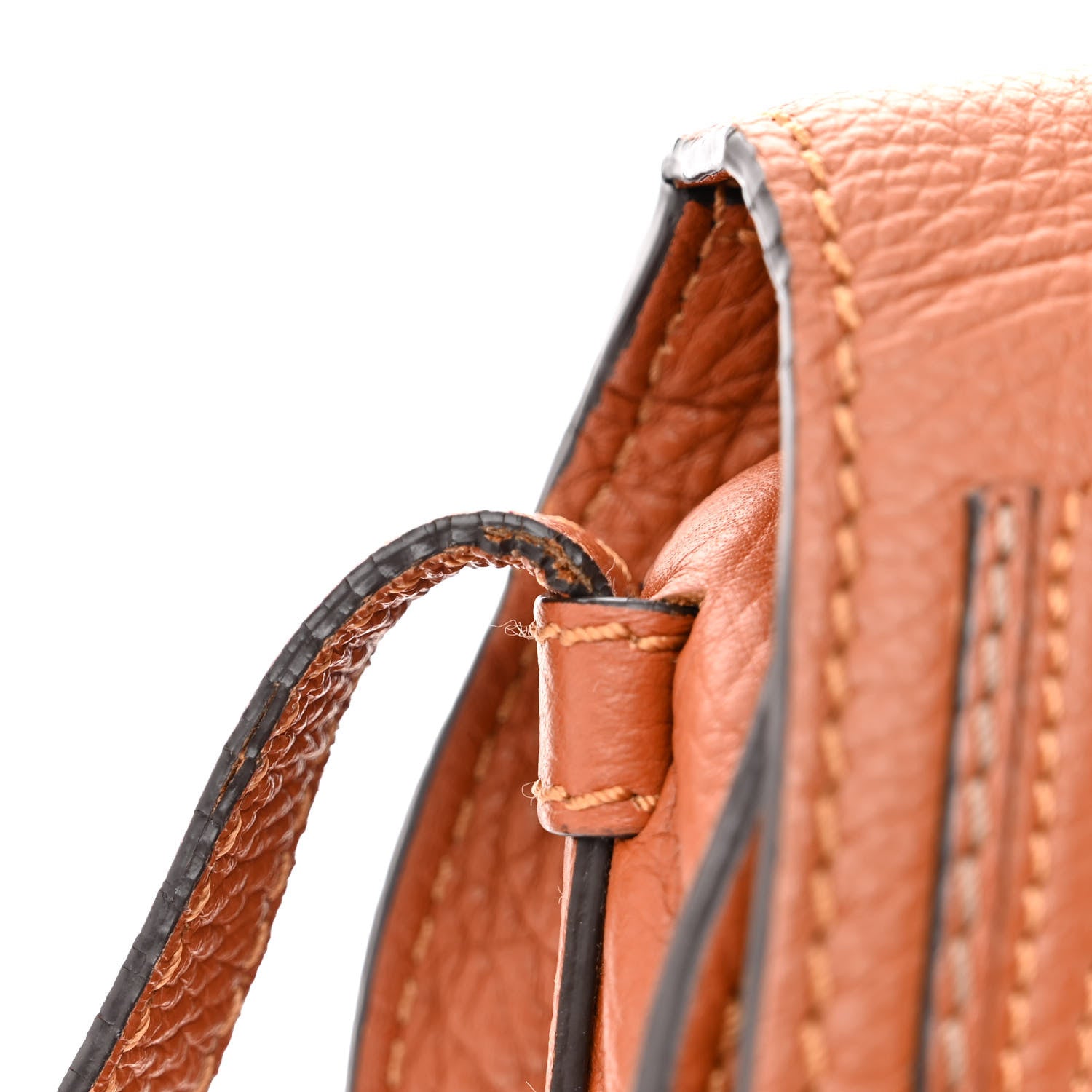 Chloe Grained Calfskin Small Marcie Saddle Bag Tan 10 of 11