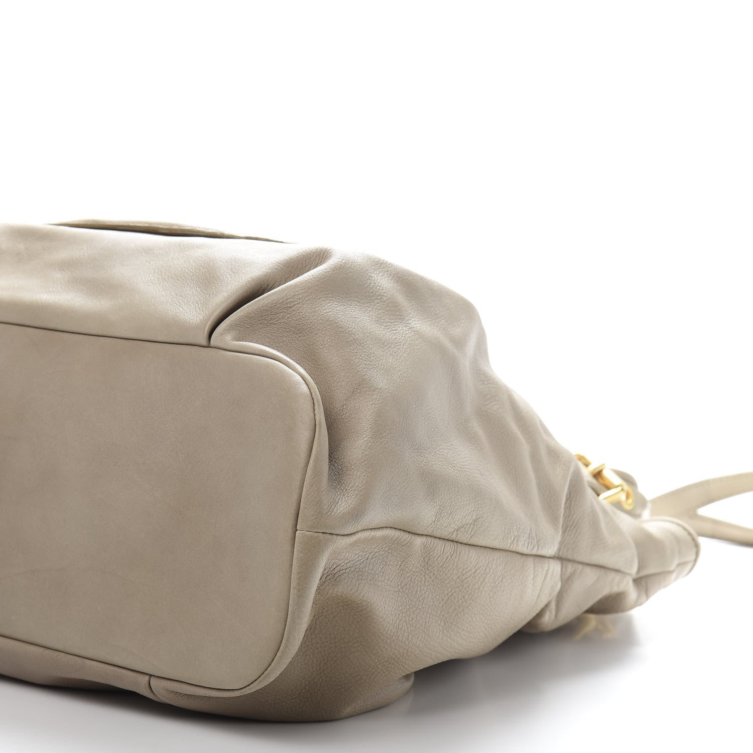 Miu Miu Vitello Lux Large Tote Alluminio 9 of 13