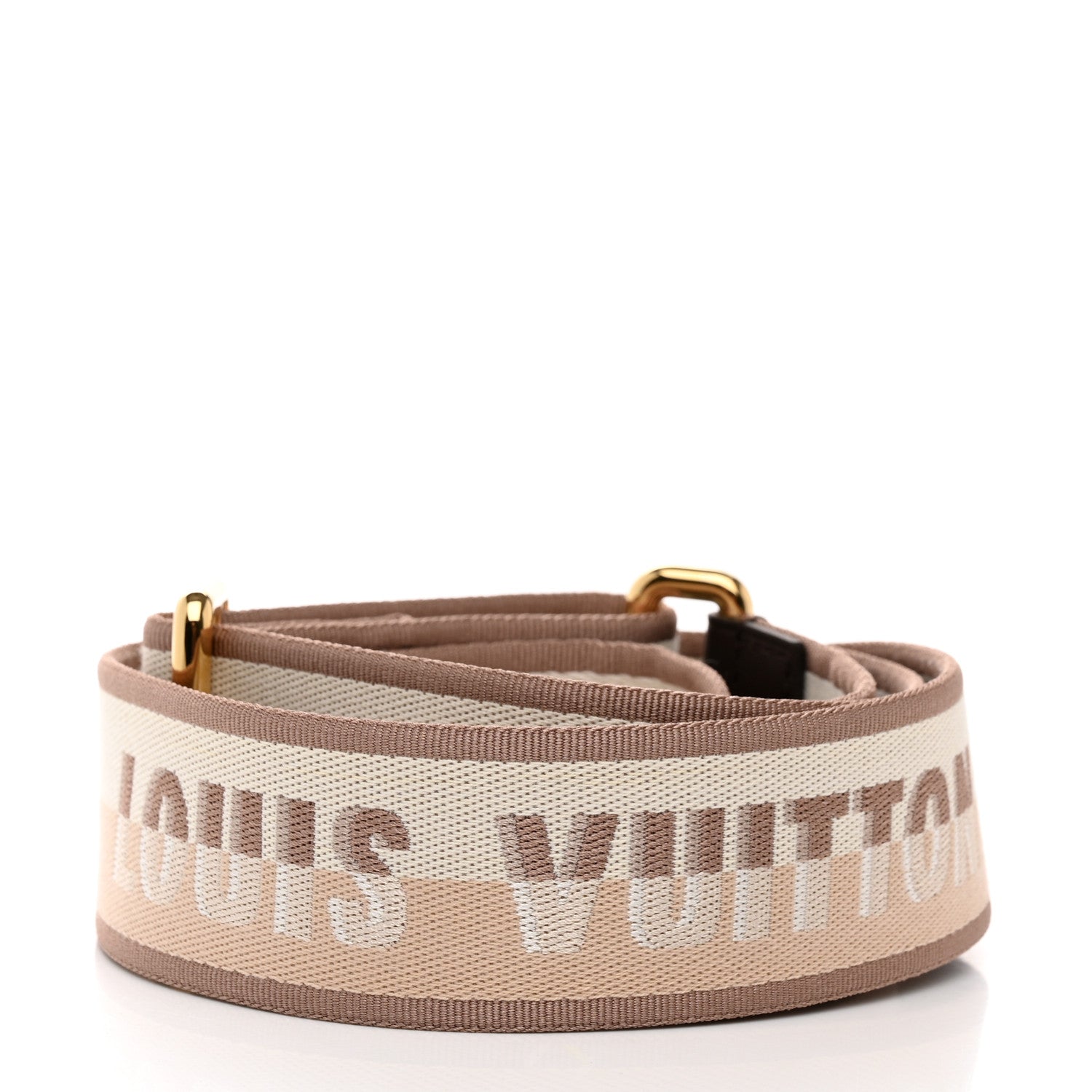 Louis Vuitton Jacquard Speedy Bandouliere 20 Shoulder Strap Beige Brown 2 of 3