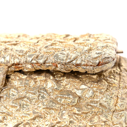 Chanel Metallic Lame Quilted Small Double Flap Gold 11 of 11