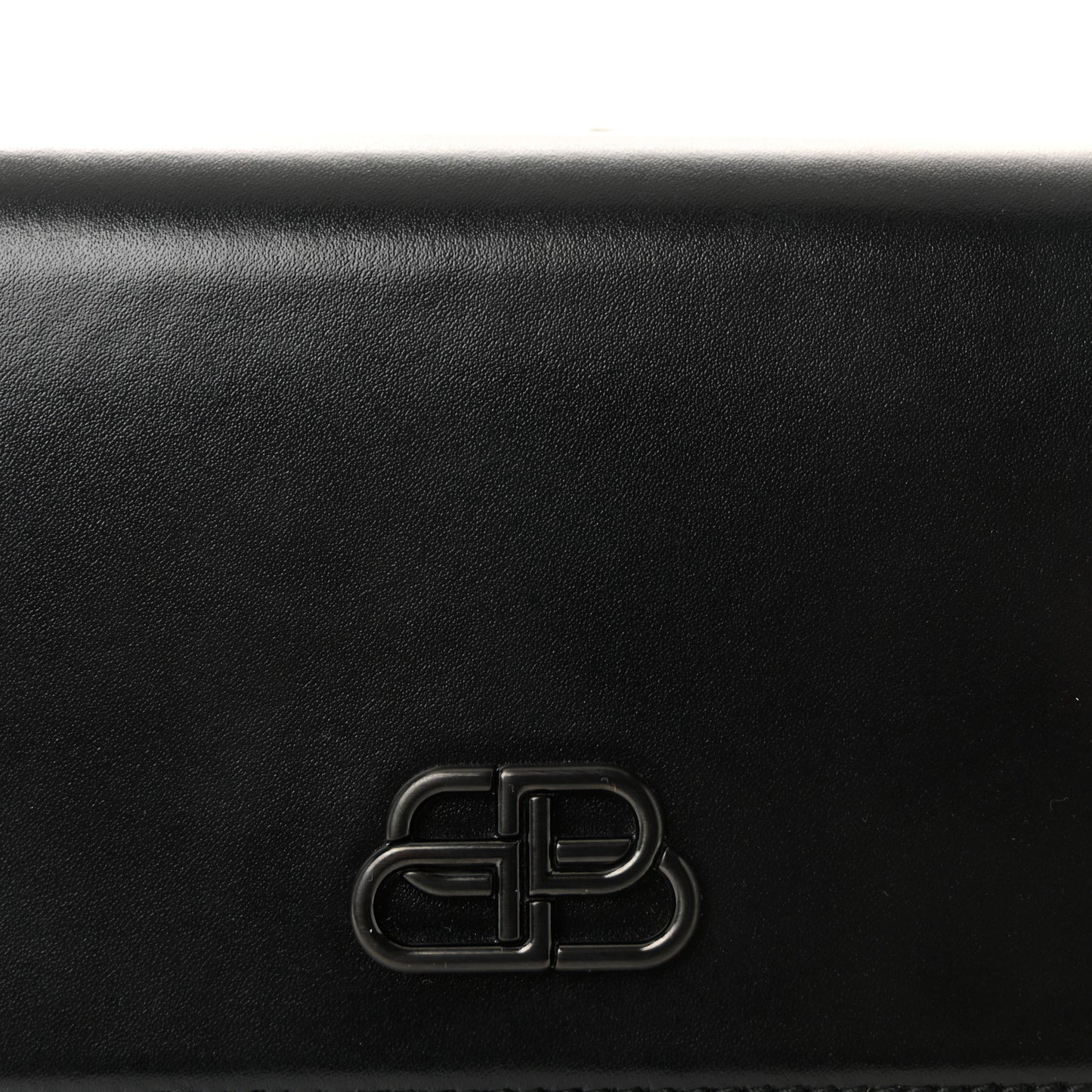 Shiny Box Calfskin Monochrome XS Sharp Belt Bag Black