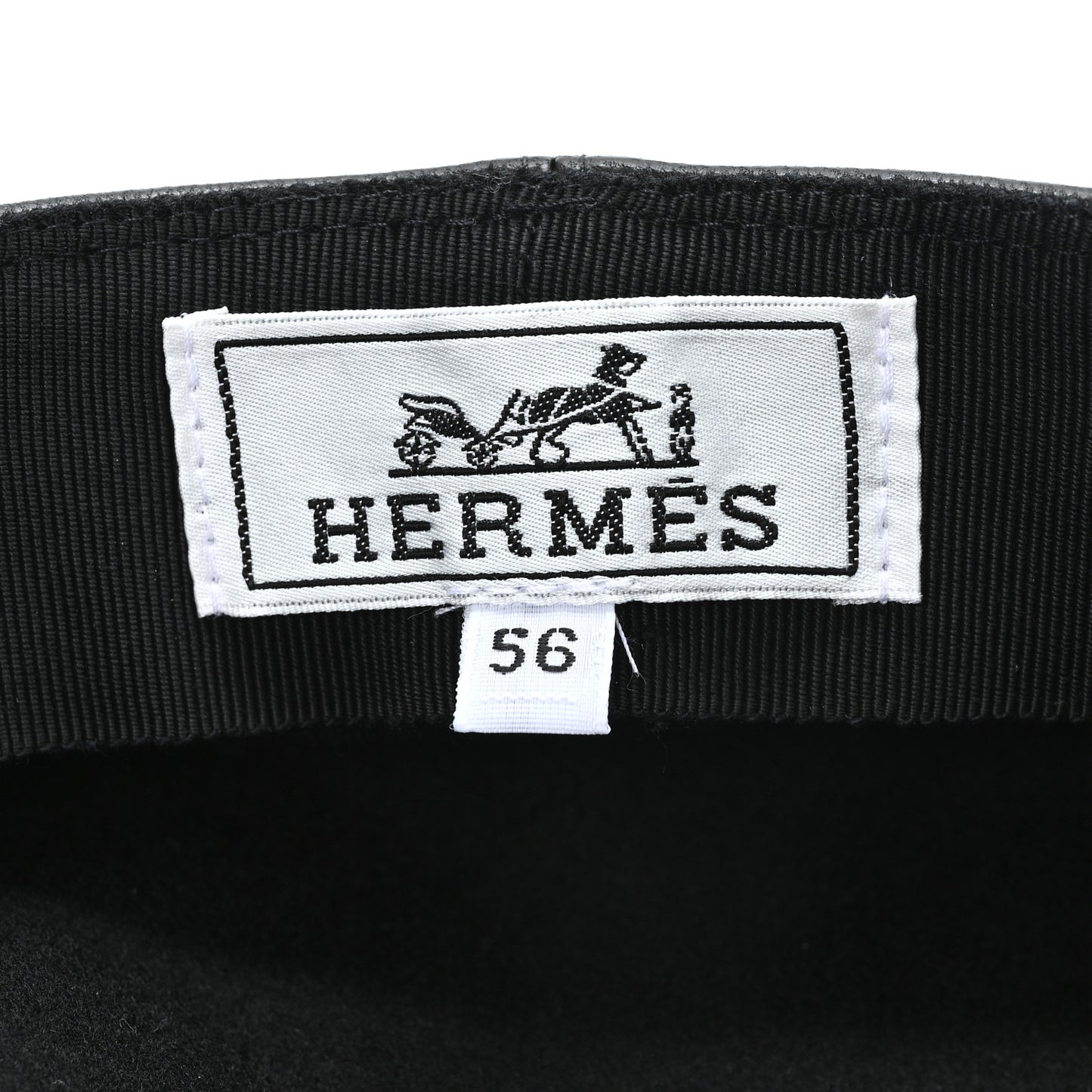 Lambskin Vauban Charms Cap 56 Black