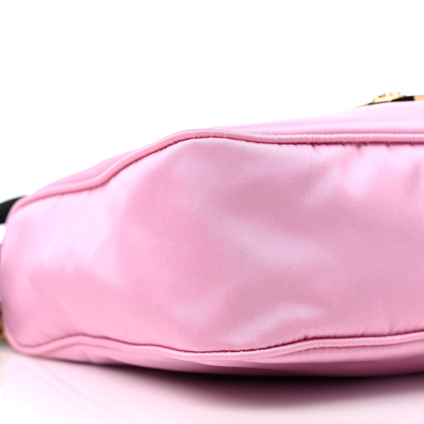 Nylon Tribute Chain Crossbody Shoulder Bag Light Pink
