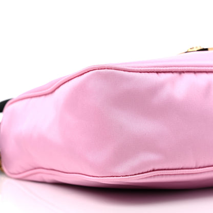 Versace Nylon Tribute Chain Crossbody Shoulder Bag Light Pink 7 of 8