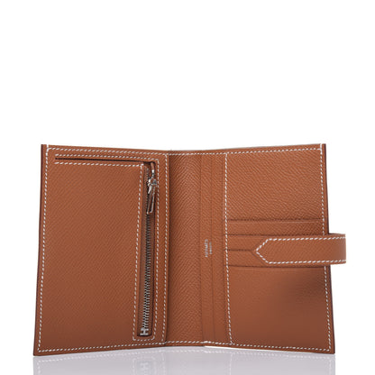 Hermes Epsom Bearn Compact Wallet Gold 5 of 10