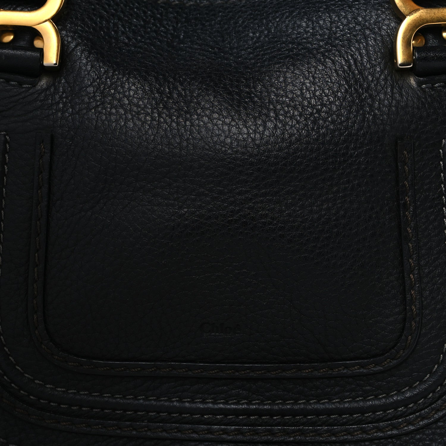 Chloe Calfskin Baby Marcie Satchel Black 8 of 10