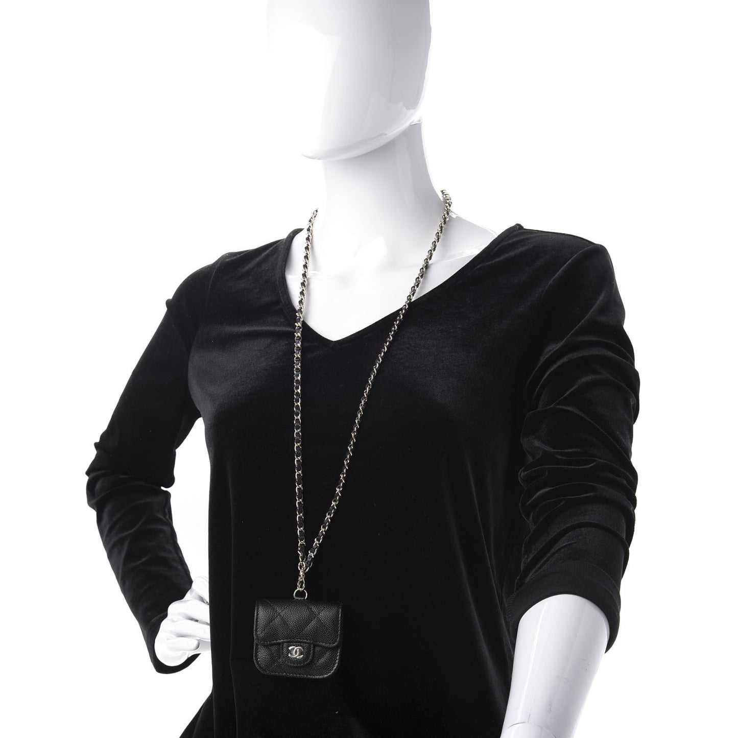 Caviar Quilted Airpods Pro Case Black
