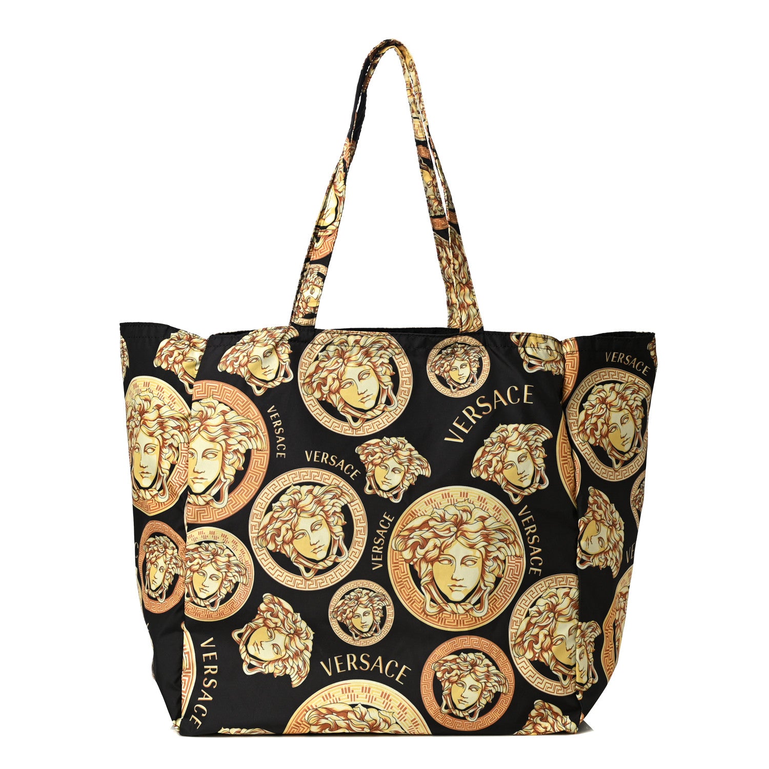 Versace Nylon Medusa Print Tote Black 1 of 12