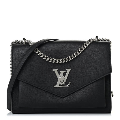 Louis Vuitton Soft Calfskin My Lockme Chain Bag BB Black 1 of 4