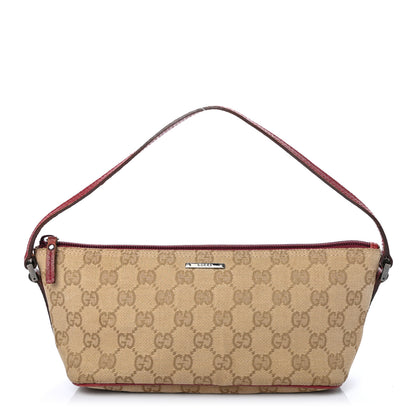 Gucci Monogram Boat Pochette Red 1 of 8