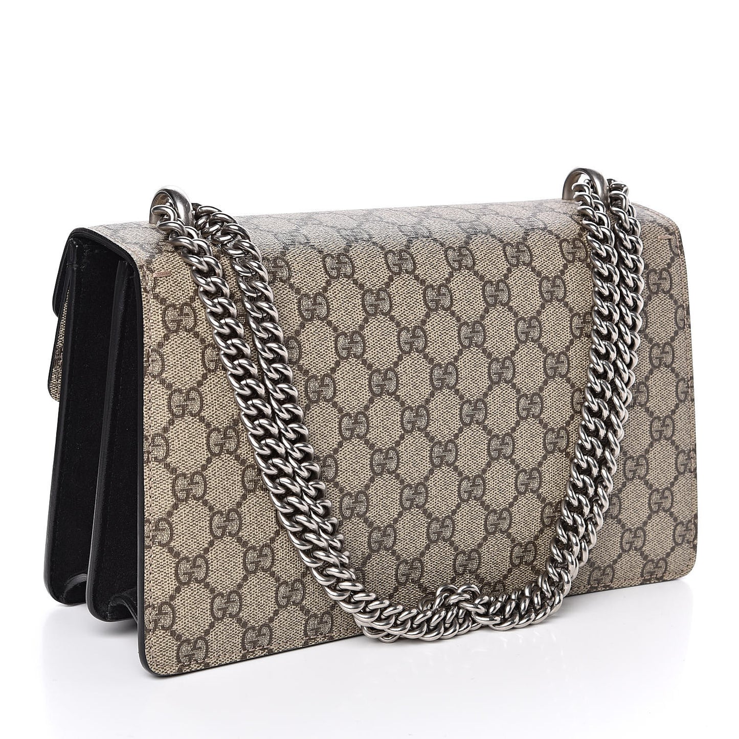 GG Supreme Monogram Small Dionysus Shoulder Bag Black