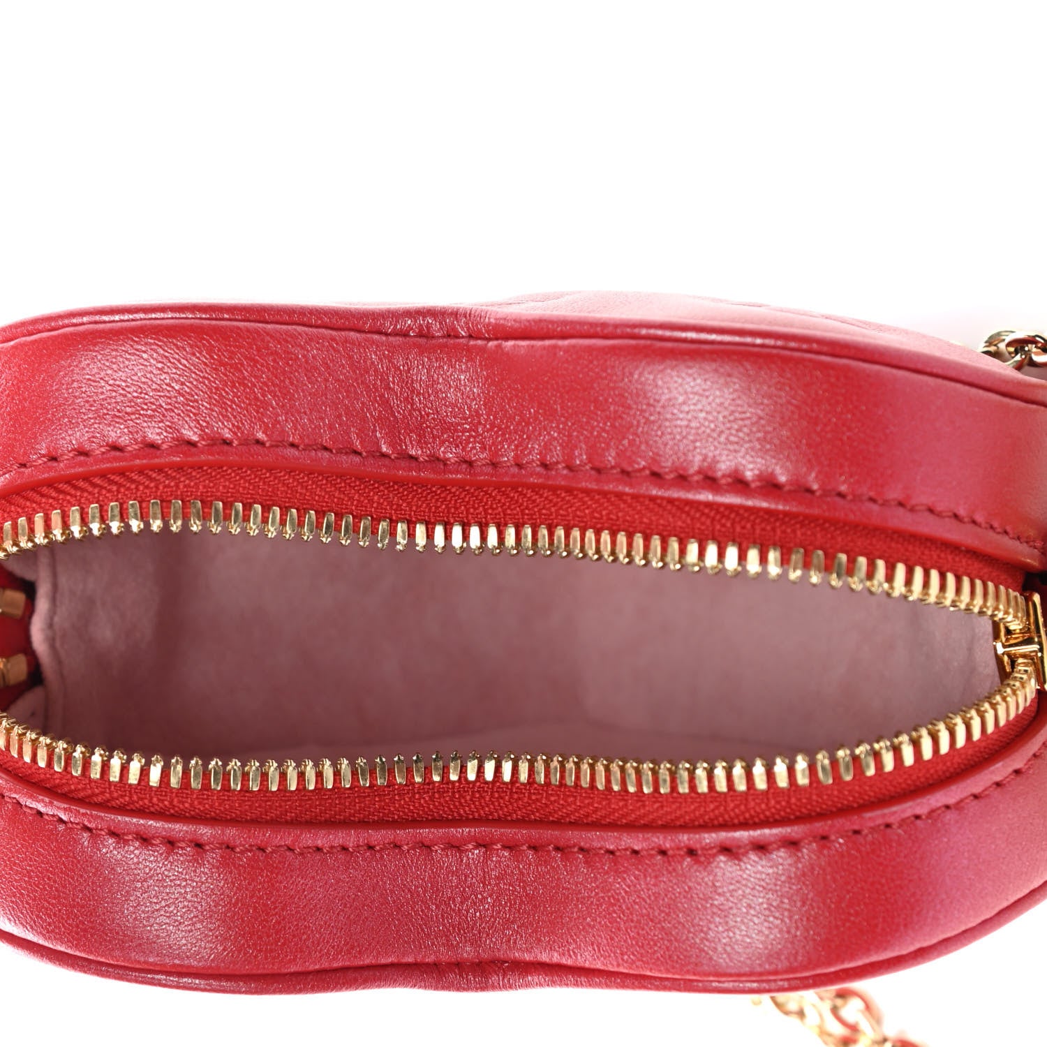 Louis Vuitton Lambskin Embossed Monogram Fall In Love Sac Coeur Heart Chain Bag Lipstick Red 4 of 4