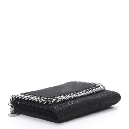 Stella McCartney Shaggy Deer Small Falabella Flap Wallet Black 4 of 8