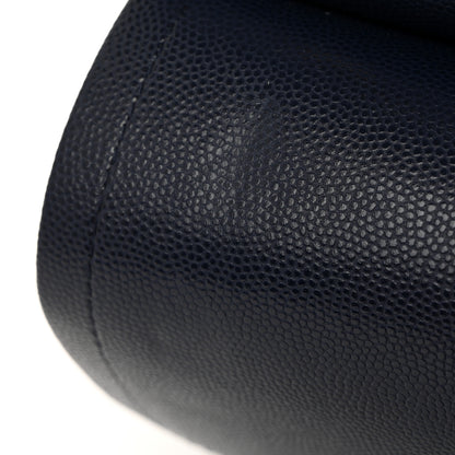 Chanel Caviar Quilted Jumbo Double Flap Navy Blue 11 of 11