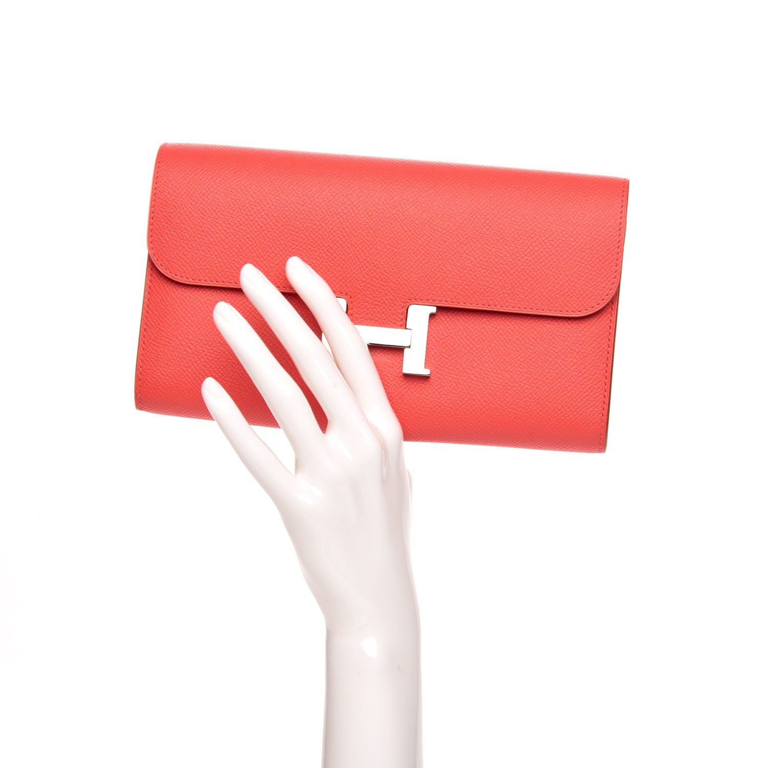 Hermes Epsom Constance Long Wallet Peony 2 of 13