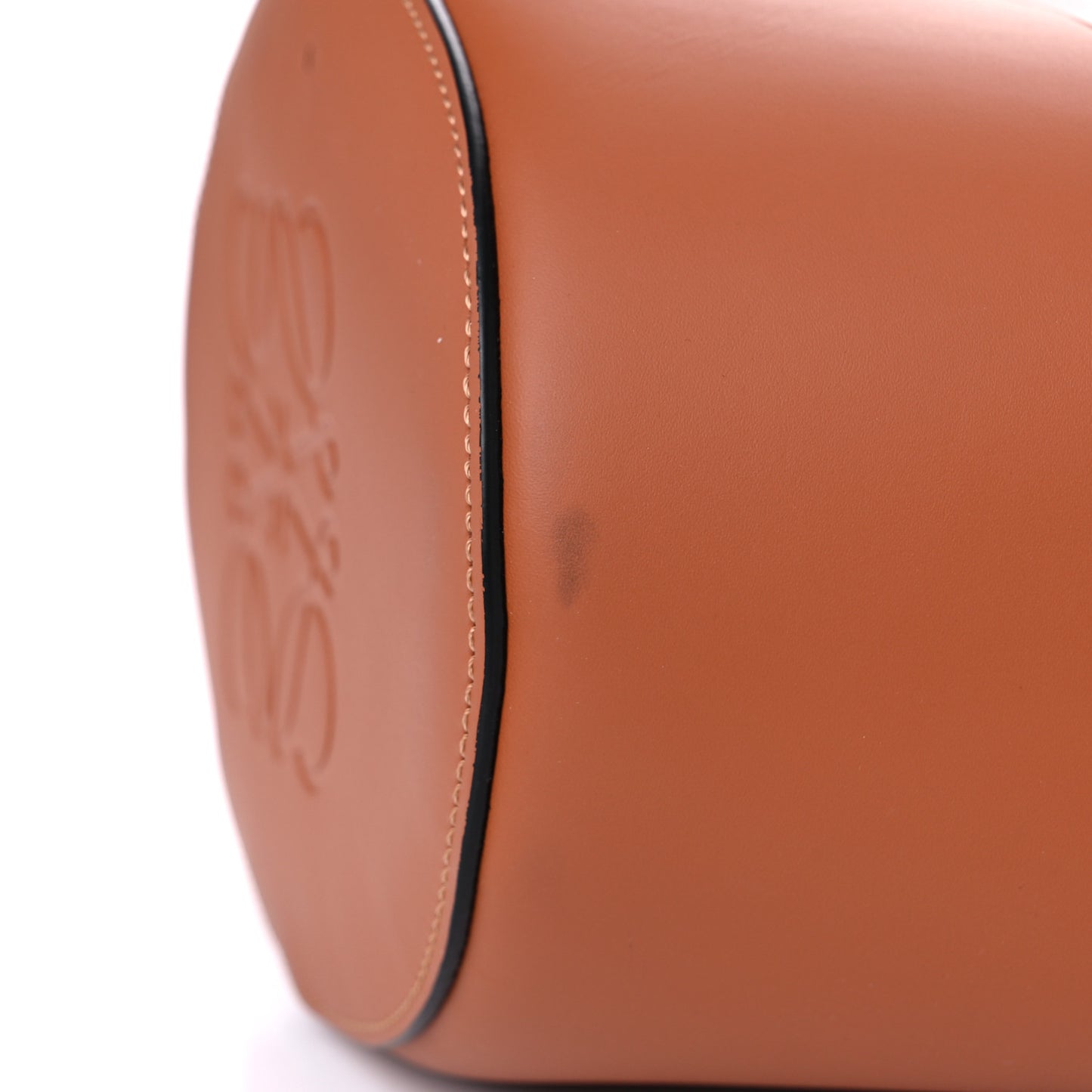 Calfskin Balloon Bucket Bag Tan