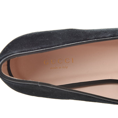 Gucci Velvet Etoile Pearl Embellished Loafers 38.5 Black 8 of 11