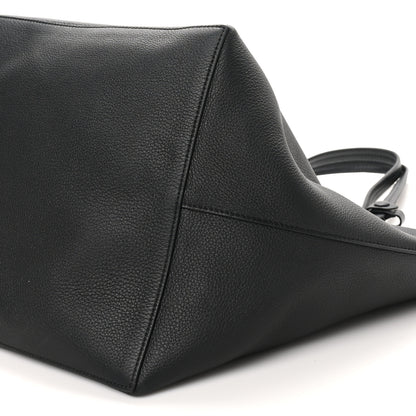 The Row Grained Calfskin Park Tote Three Black 10 of 10