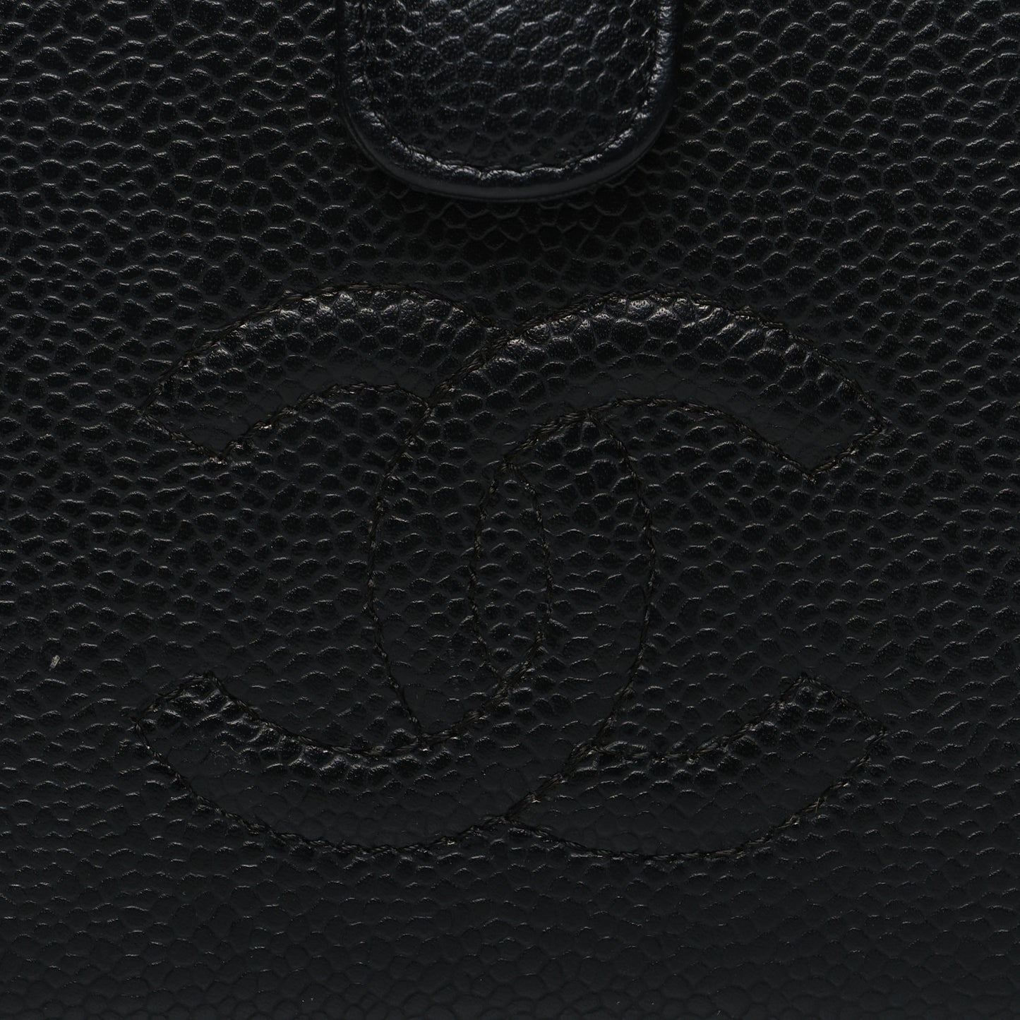 Caviar Timeless CC French Wallet Black