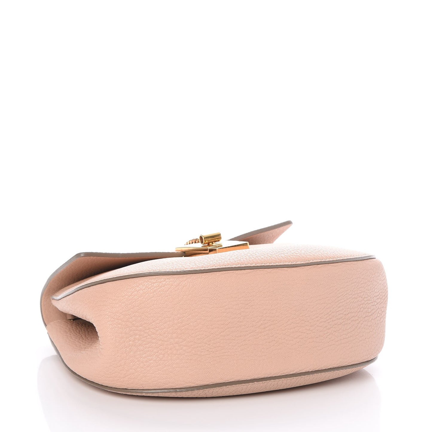 Grained Lambskin Drew Shoulder Bag Cement Pink