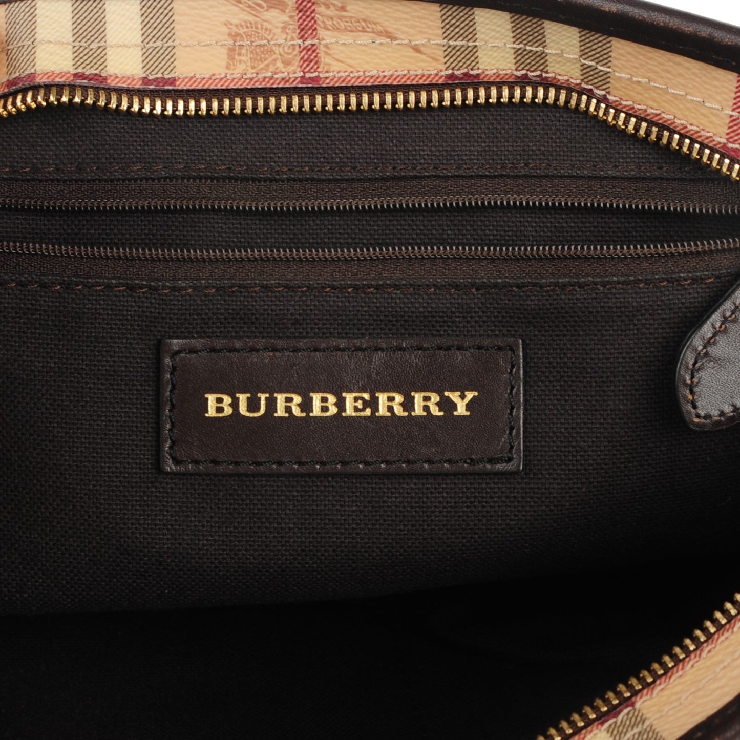 Haymarket Check Medium Regent Tote Chocolate