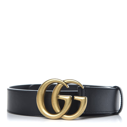 Gucci Calfskin Double G 40mm Belt 75 30 Black 1 of 6