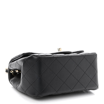 Chanel Lambskin Quilted Mini Square Flap Black 4 of 10