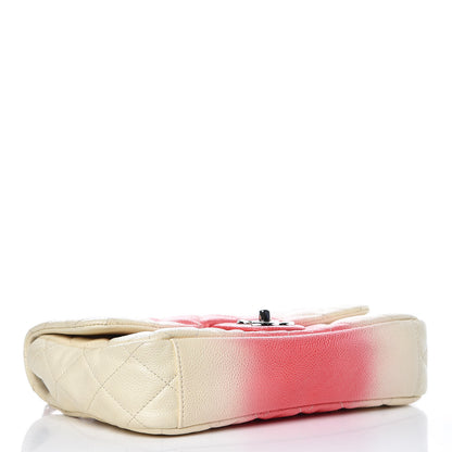 Chanel Caviar Quilted Ombre Medium Single Flap White Rose Pink 4 of 7