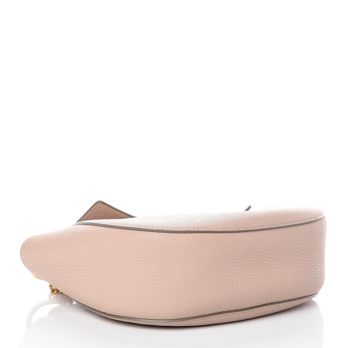 Grained Lambskin Drew Shoulder Bag Abstract White