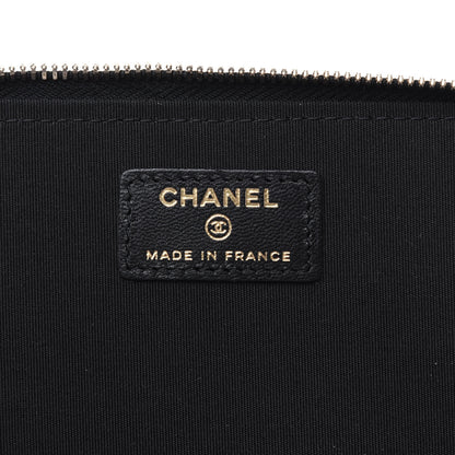 Chanel Lambskin Quilted Small Top Handle Vanity Case With Chain Black 7 of 12