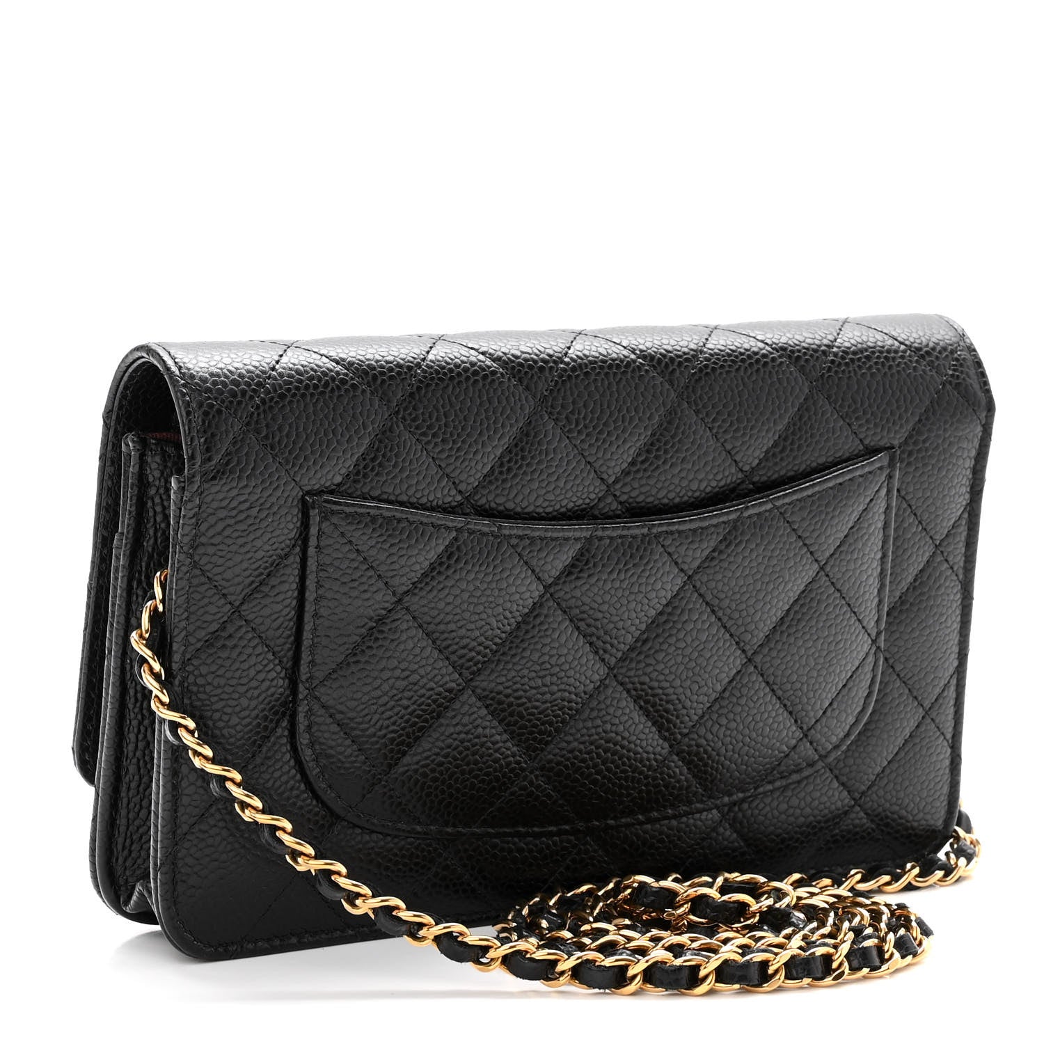 Chanel Caviar Quilted Wallet on Chain WOC Black 3 of 11
