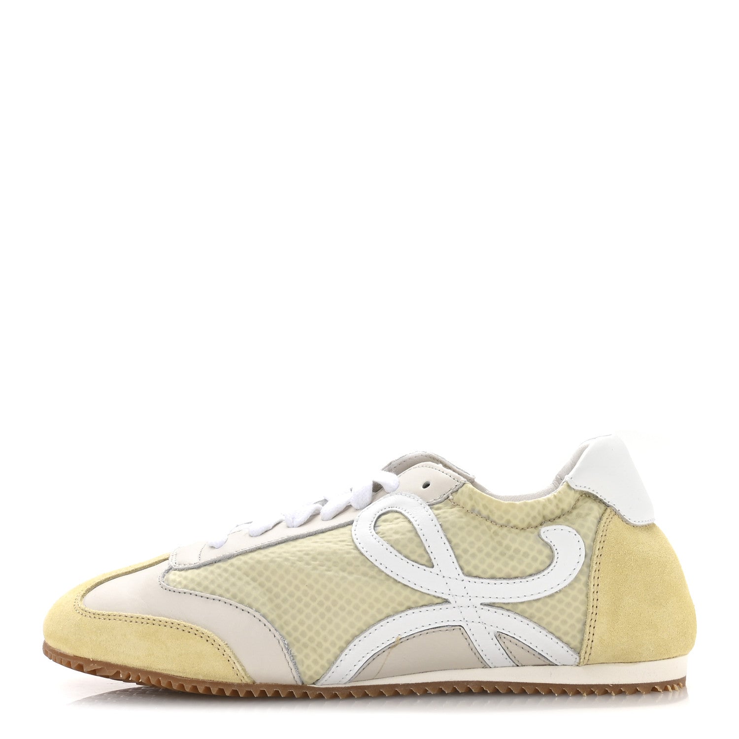 Loewe Nylon Suede Ballet Runner Sneakers 38 Lemon 1 of 8