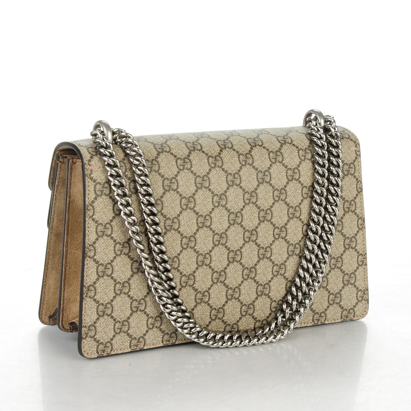 GG Supreme Monogram Small Dionysus Shoulder Bag Taupe