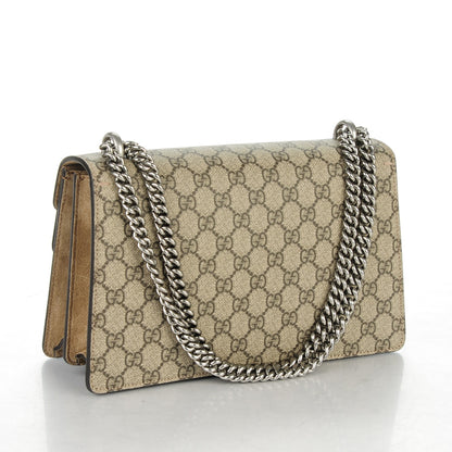 Gucci GG Supreme Monogram Small Dionysus Shoulder Bag Taupe 3 of 7